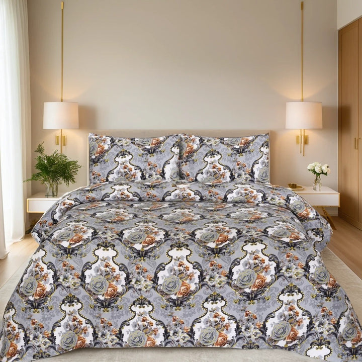 wister bedsheet set - 3 pcs (premium)