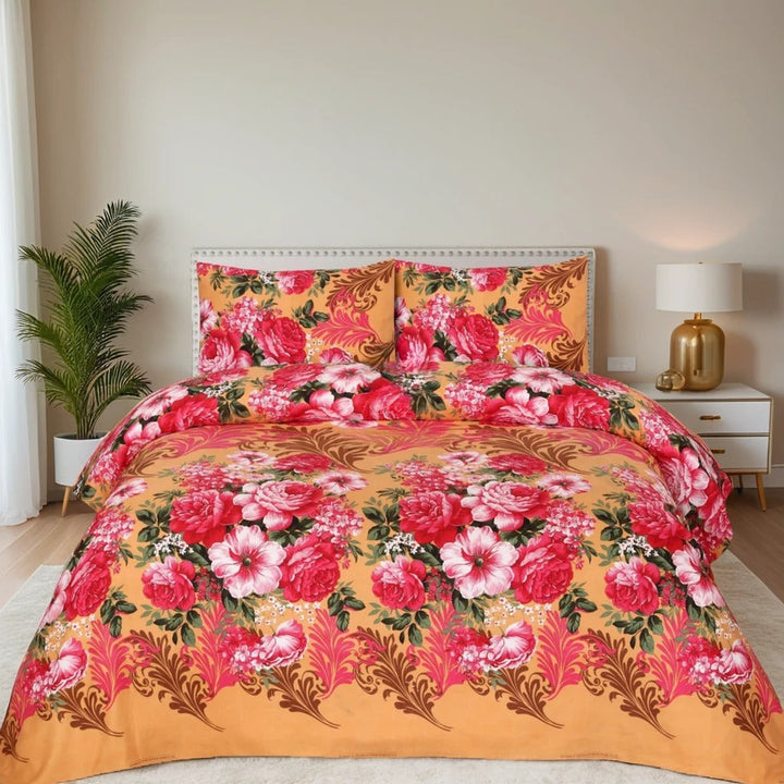 ROSE BEDSHEET SET - 3 PCS (PREMIUM)