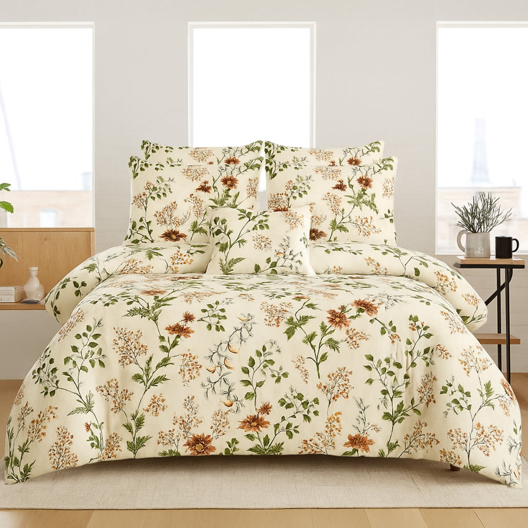 DEWDROP Winter Comforter Set- 7 Pcs