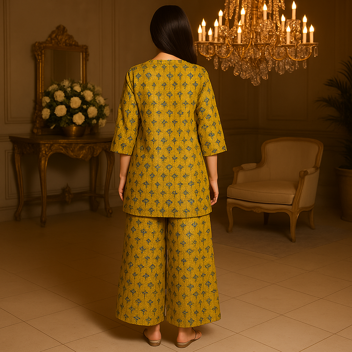 RITZEL Printed Lawn Suit - 2PC