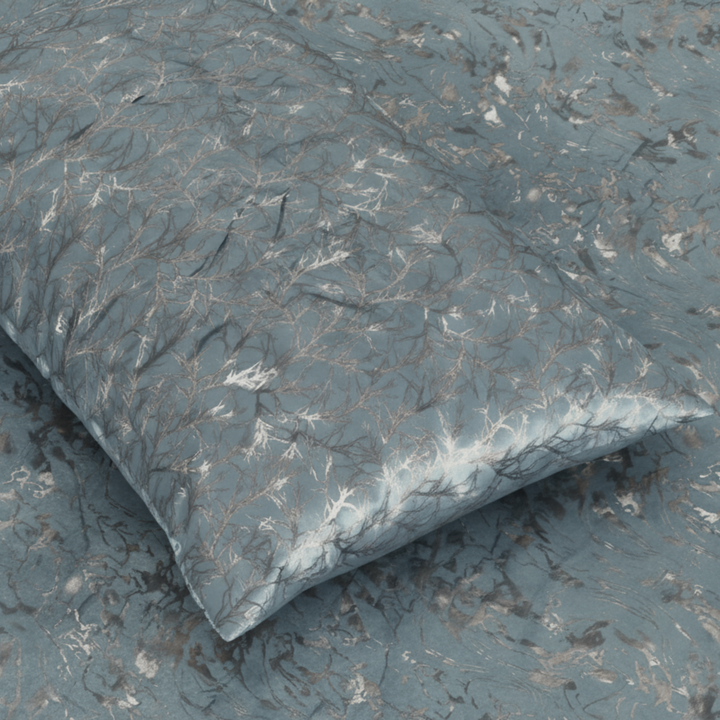 L.GREY VELVET DUVET COVERS SET 8 PCS