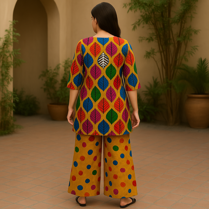 Marigold Printed Lawn Suit - 2PC