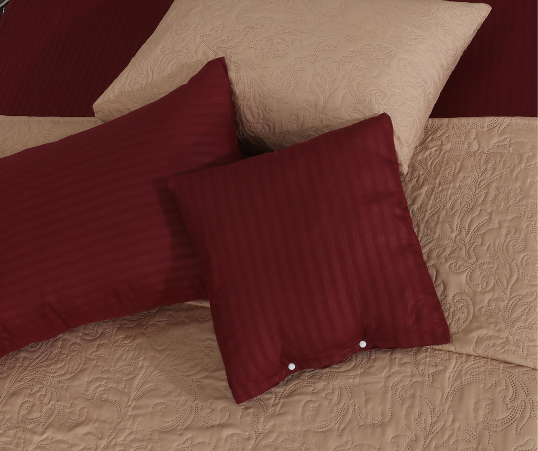 SKIN MAROON SUMMER COMFORTER set - 8 pcs