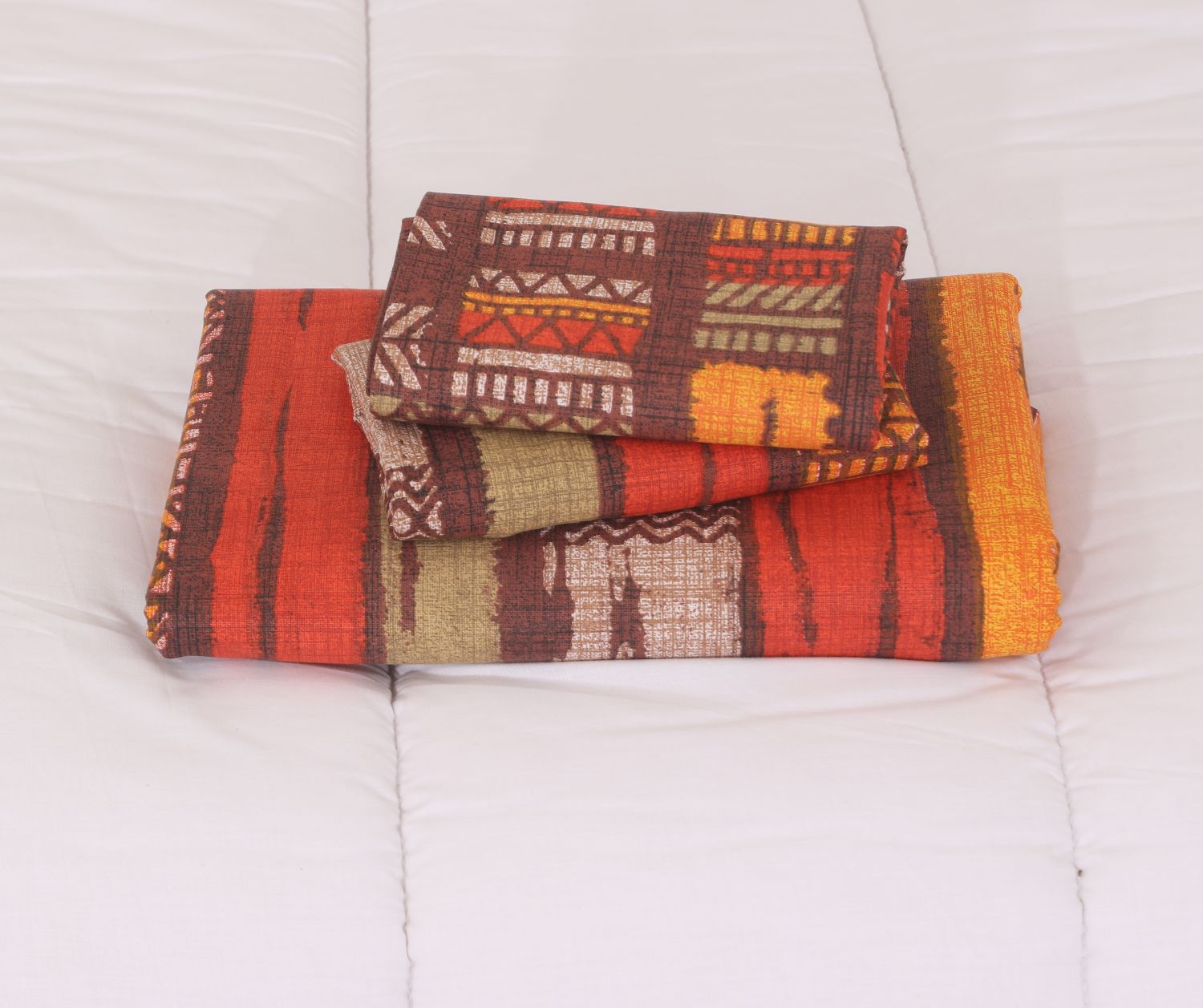 brick  bedsheet set - 3 pcs (premium)