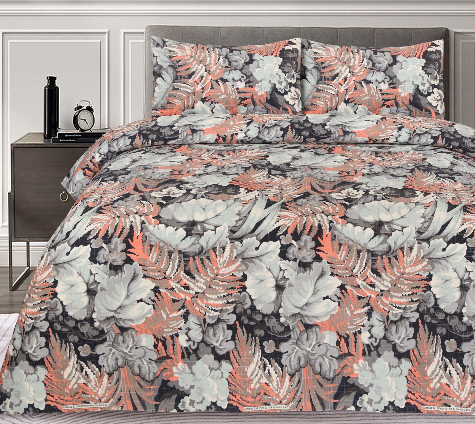 lotus bedsheet set - 3 pcs (premium)