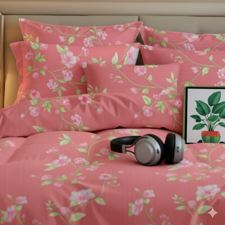 LEAFY DUVET COVERS  SET - 8 PCS (PREMIUM)