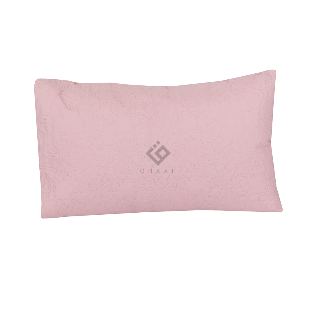 BABY PINK QUILTED PILLOW COVERS