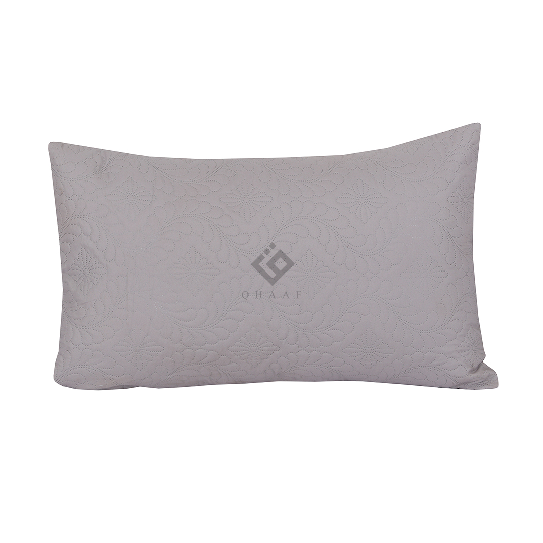 S.GREY QUILTED PILLOW COVERS