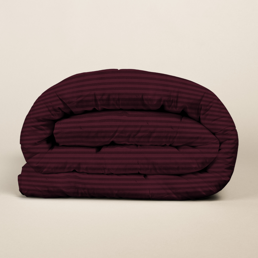 MAROON STRIPE  RAZAI SET - 8 PCS