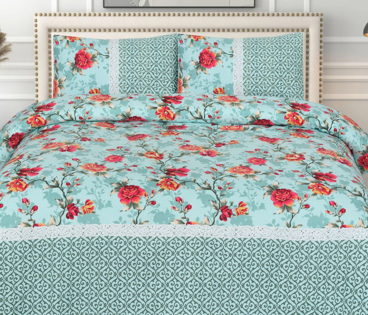 PALE  BEDSHEET SET - 3 PCS (PREMIUM)