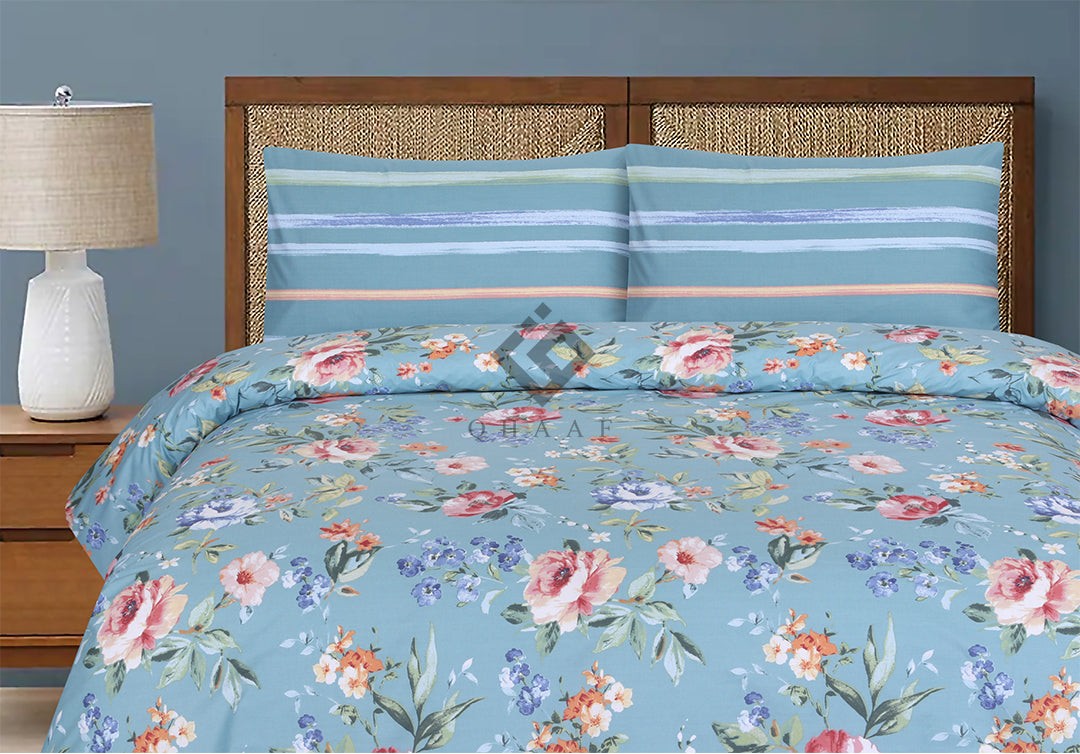 fleur bedsheet set - 3 pcs (premium)