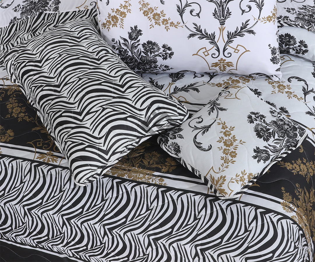 STONE COMFORTER SET- 7 PCS