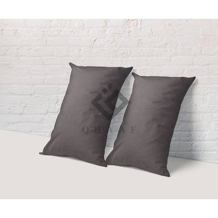 d.brown plain  pillow covers