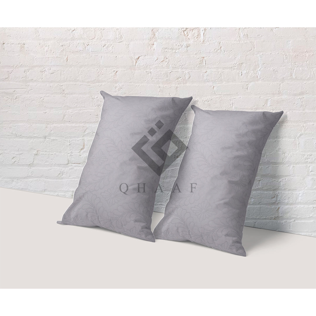 GREY QUILTED PILLOW COVERS