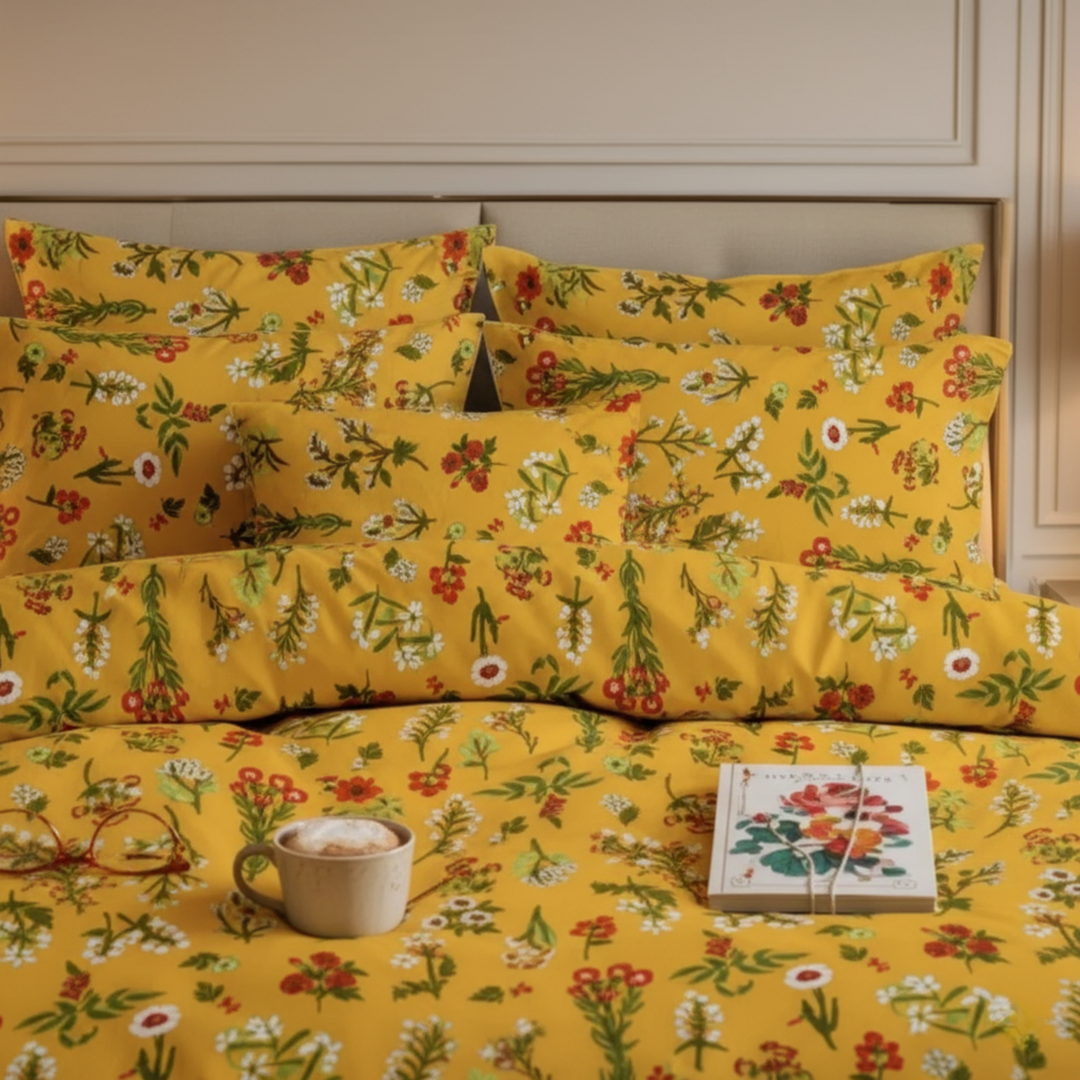 PANSY DUVET COVERS  SET - 8 PCS (PREMIUM)