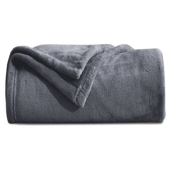 GREY WINTER PLUSH BLANKET