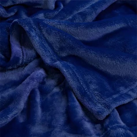 ROYAL BLUE WINTER PLUSH BLANKET