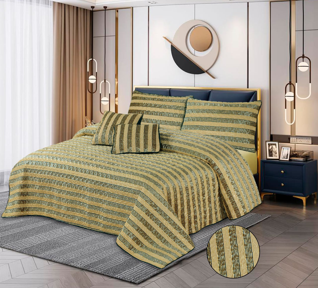 LARKIA Quilted Bedspread Set - 5 Pcs