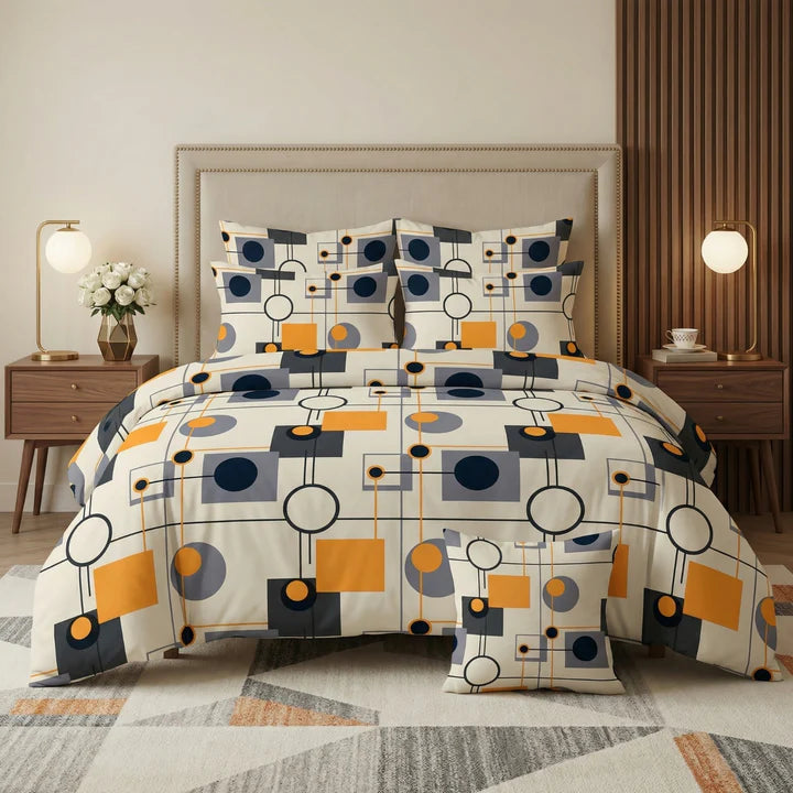 CIRCLE  Comforter Set- 7 Pcs