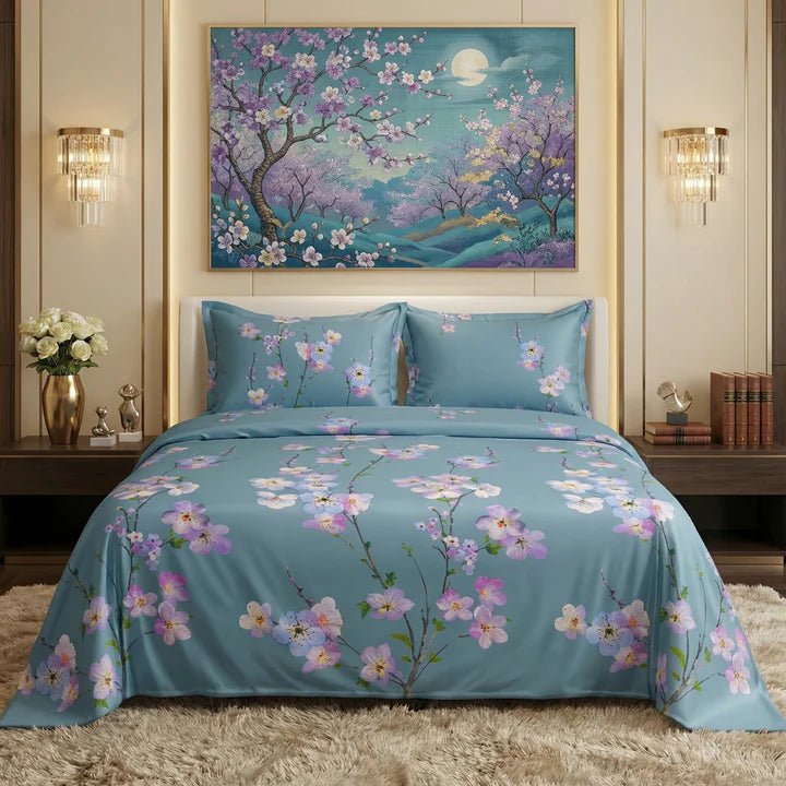 SAKURA  bedsheet set - 3 pcs