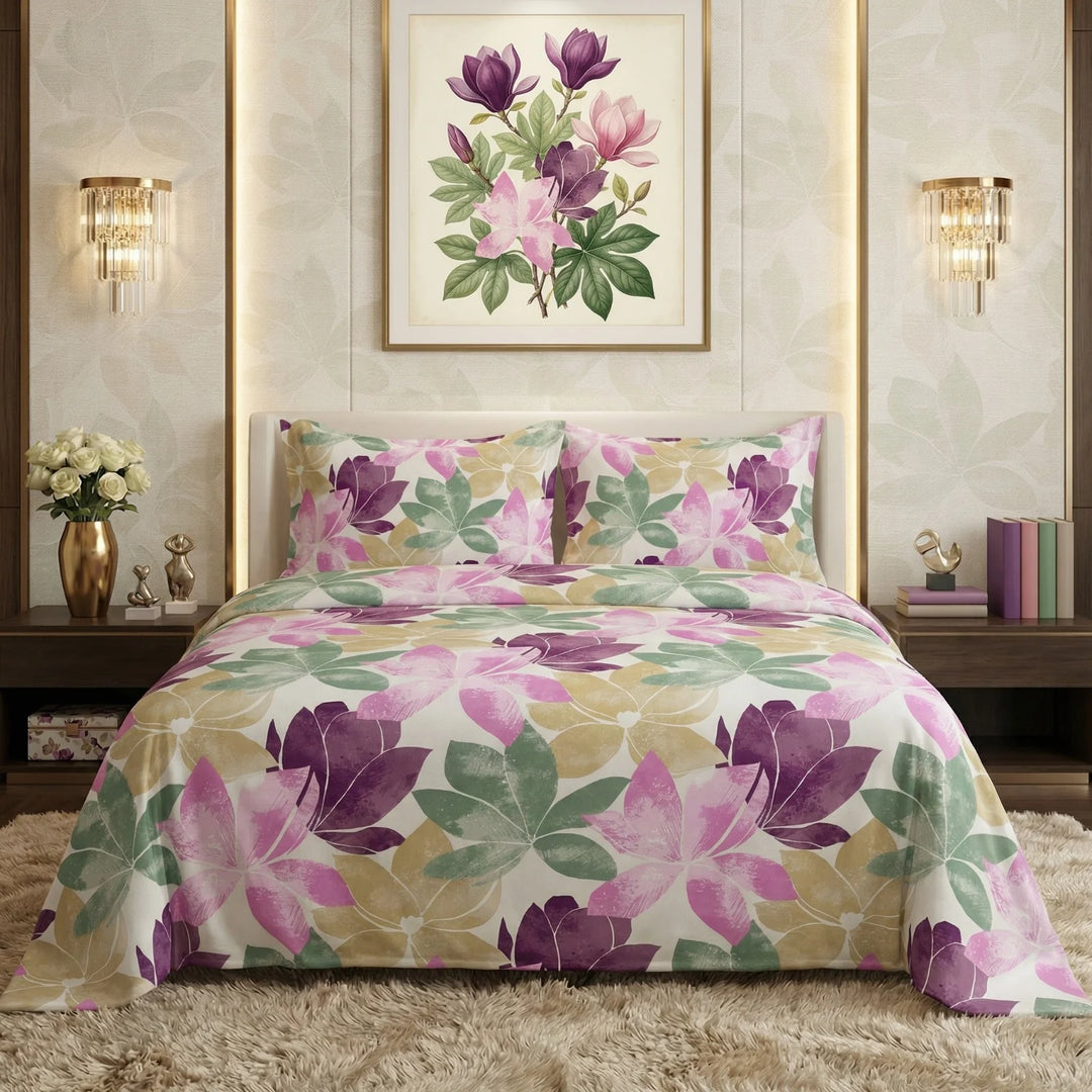 MULTI  bedsheet set - 3 pcs