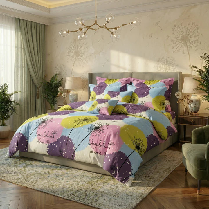 DANDELION DUVET SET COVERS - 8 PCS (PREMIUM)