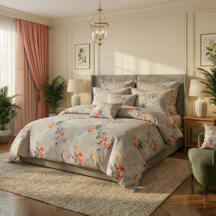 ELEGANT  DUVET SET COVERS - 8 PCS (PREMIUM)