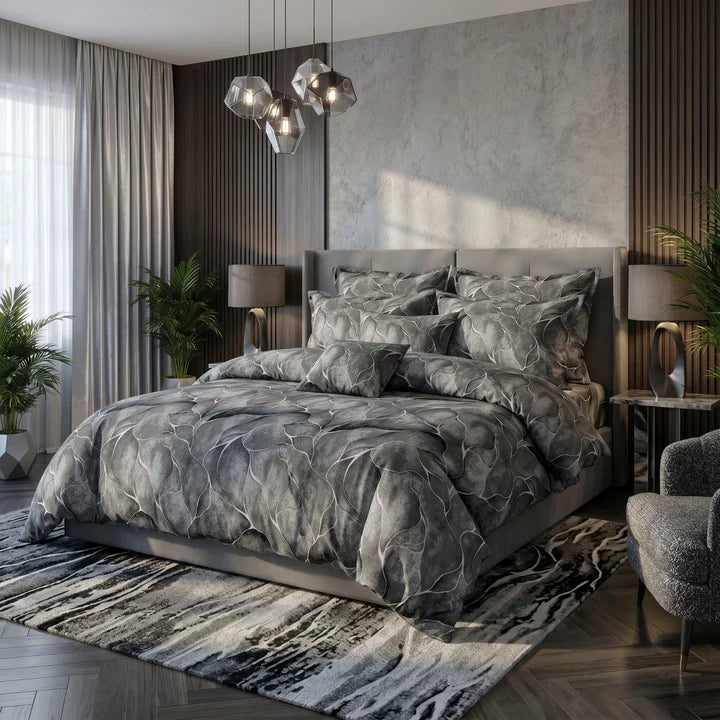 MARBLE  DUVET SET COVERS - 8 PCS (PREMIUM)