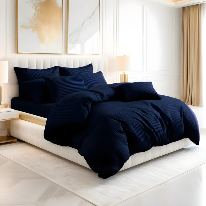 NAVY STRIPE  RAZAI SET - 8 PCS