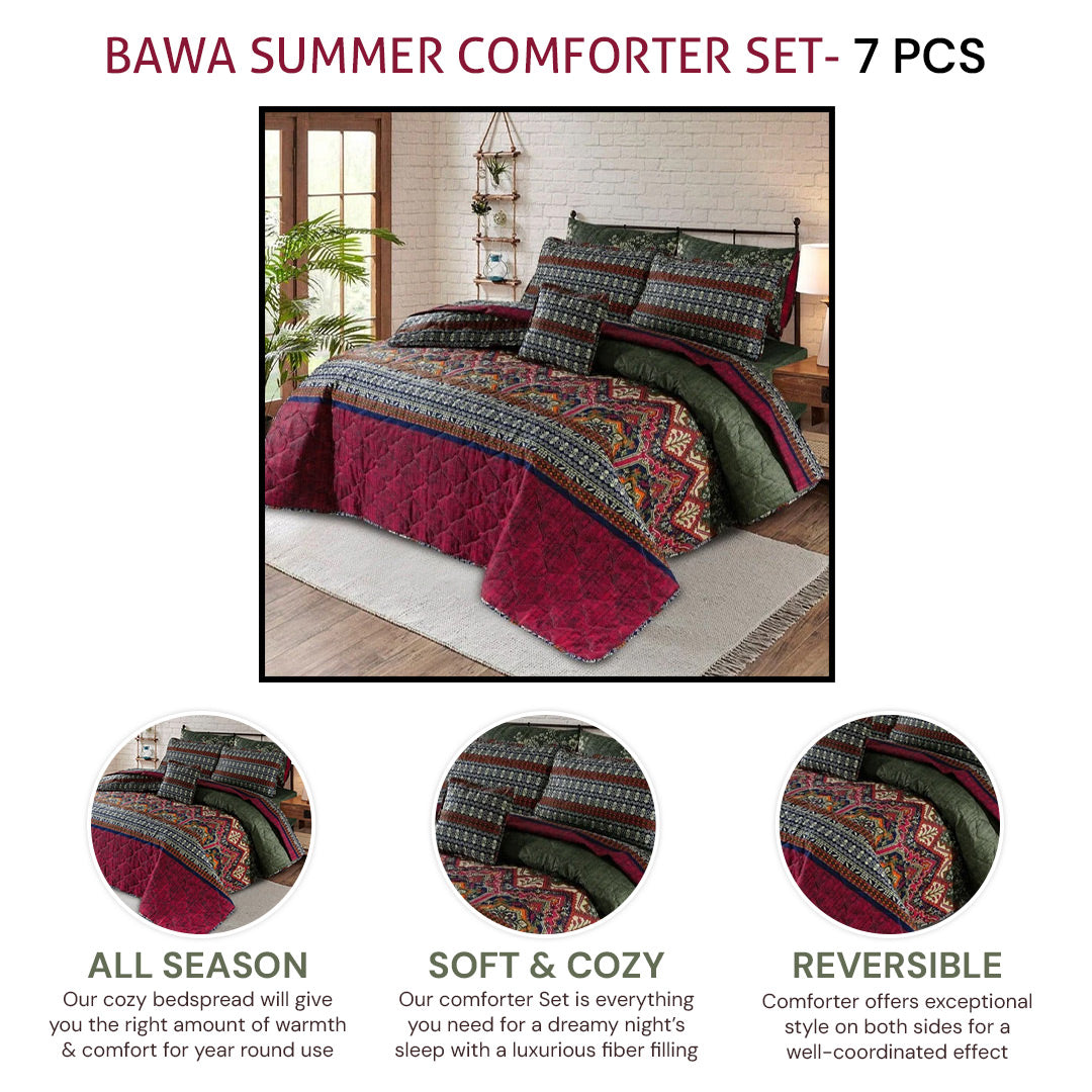 bawa summer comforter set- 7 pcs