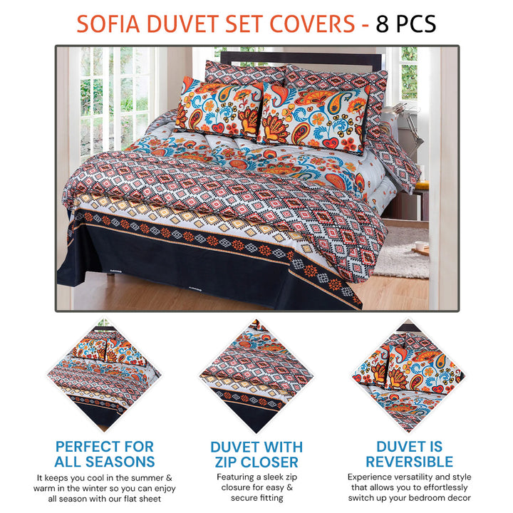 sofia duvet covers set - 8 pcs (premium)