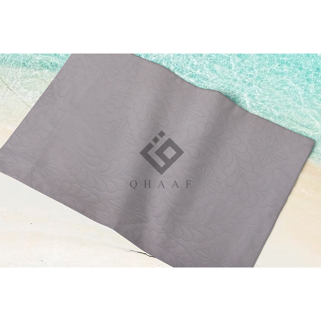 S.GREY QUILTED PILLOW COVERS