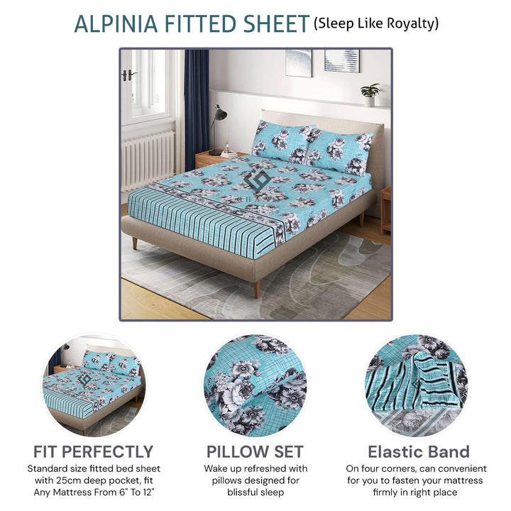 alpinia fitted sheet - (premium)