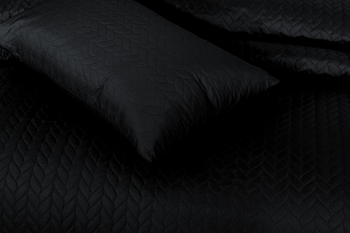 black n.p bedspread set - 3 pcs (premium)