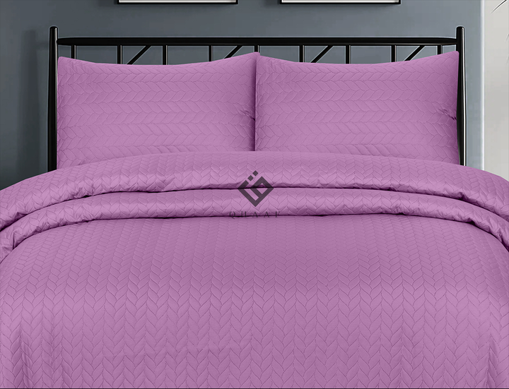 purple n.p bedspread set - 3 pcs (premium)