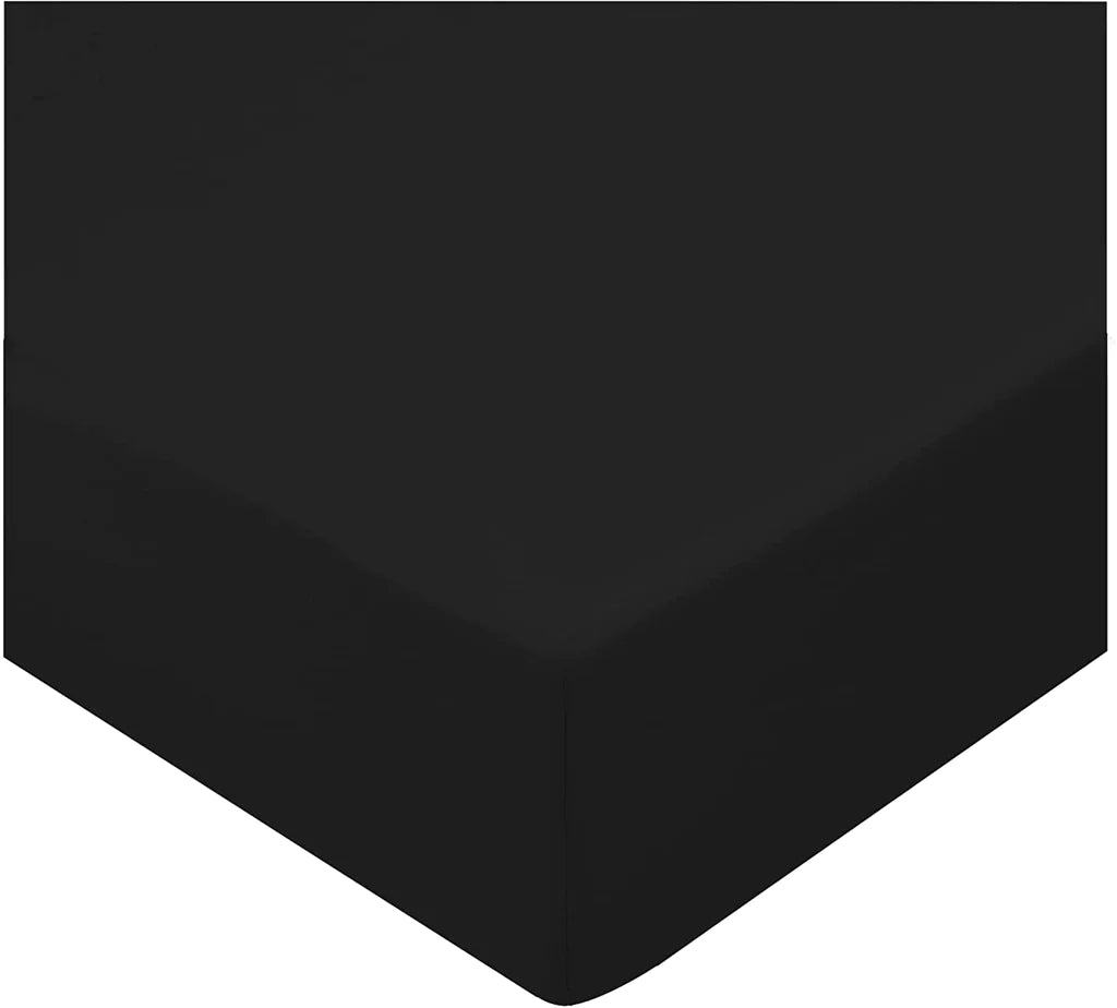 BLACK FITTED SHEET - (PREMIUM)